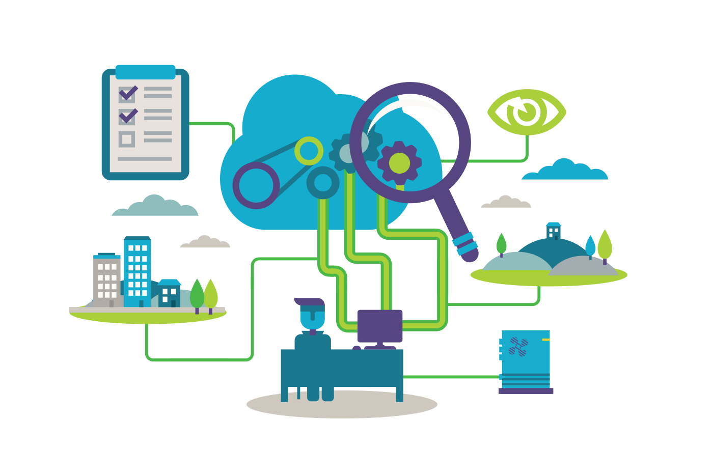 6 Degrees HTML5 Illustration