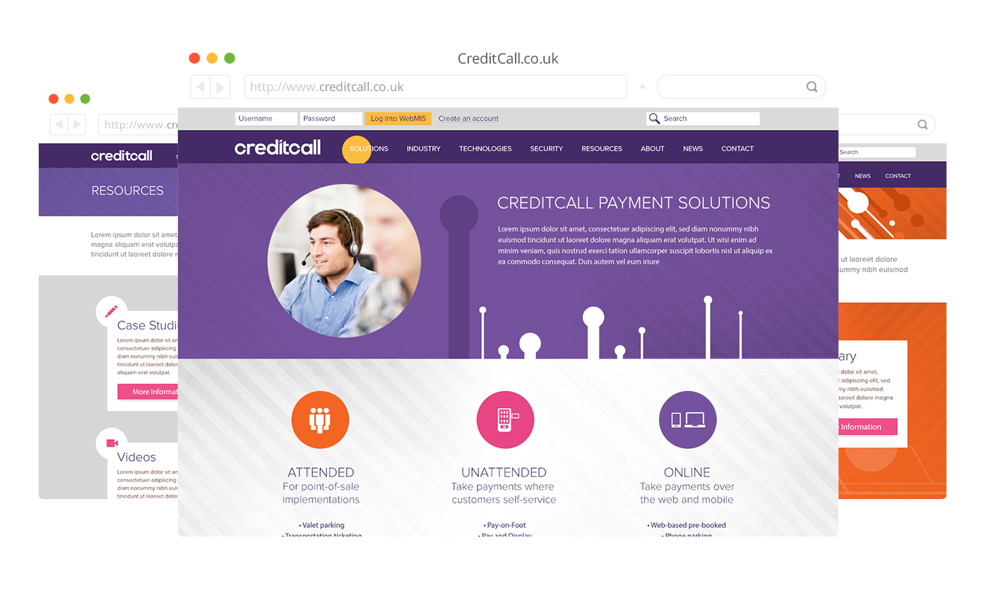 CreditCall Website Design
