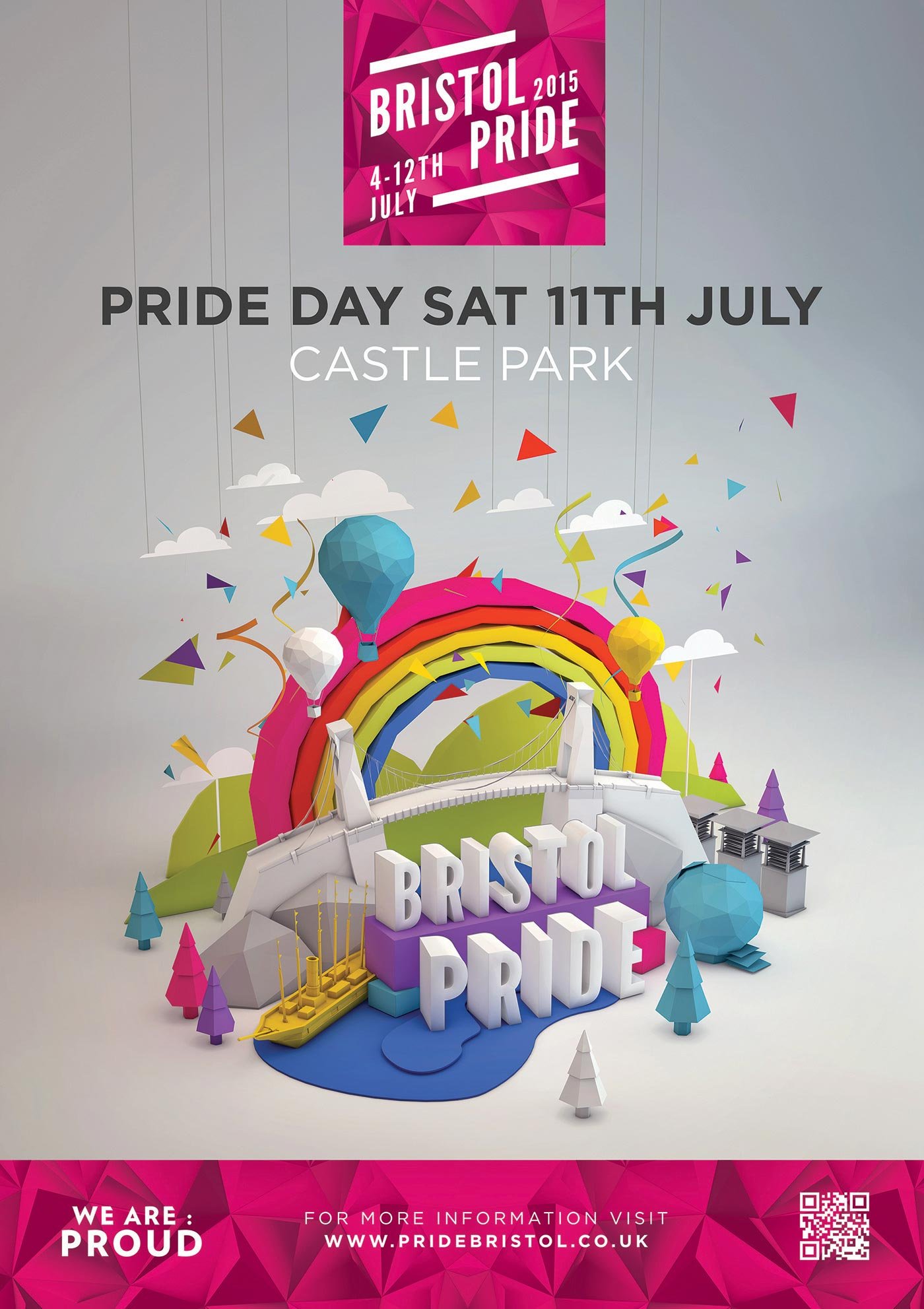 Bristol Pride 2015 Poster Design