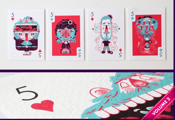 Versus Illustration - Fives A6 Prints