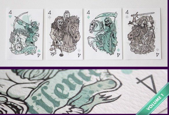 Versus Illustration - Fours A6 Prints