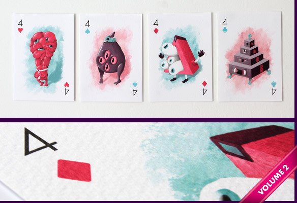 Versus Illustration - Fours A6 Prints