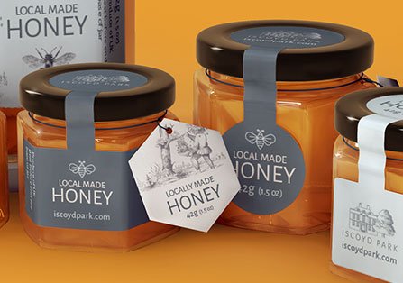 Honey Label Renders