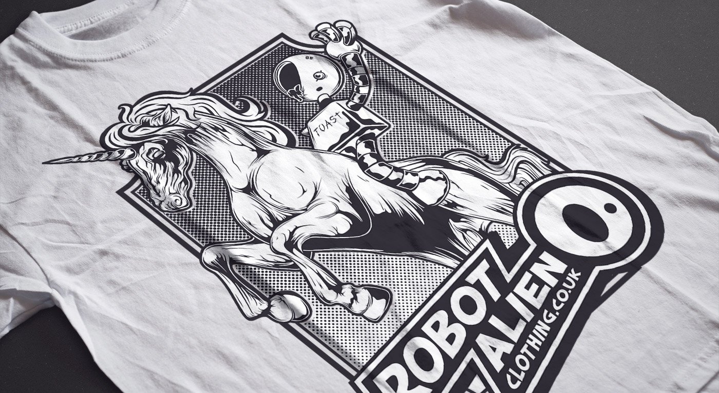 Robot Alien T-Shirt Design