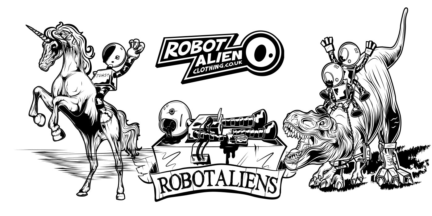 Robot Alien Illustrations