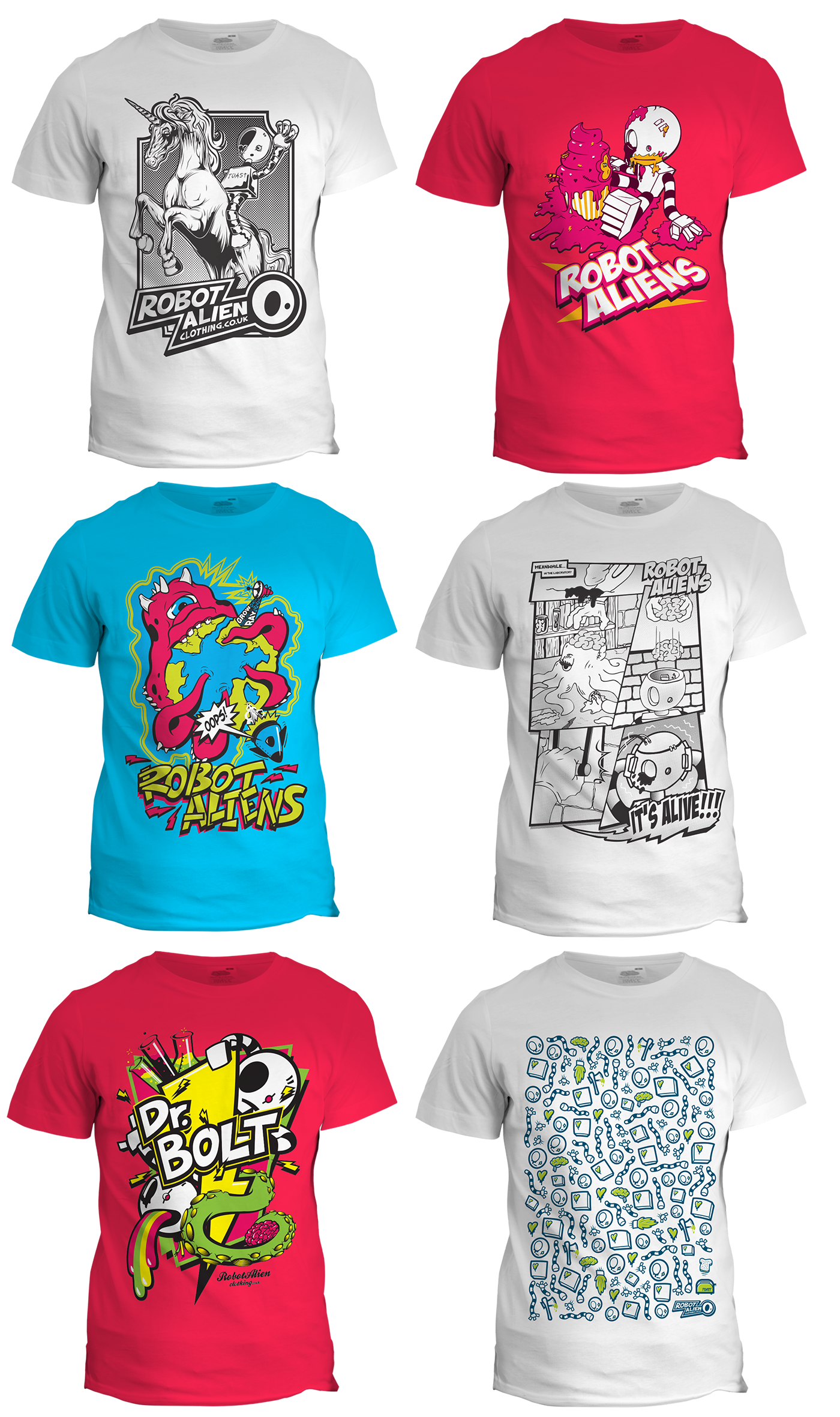 Robot Alien T-Shirt Designs