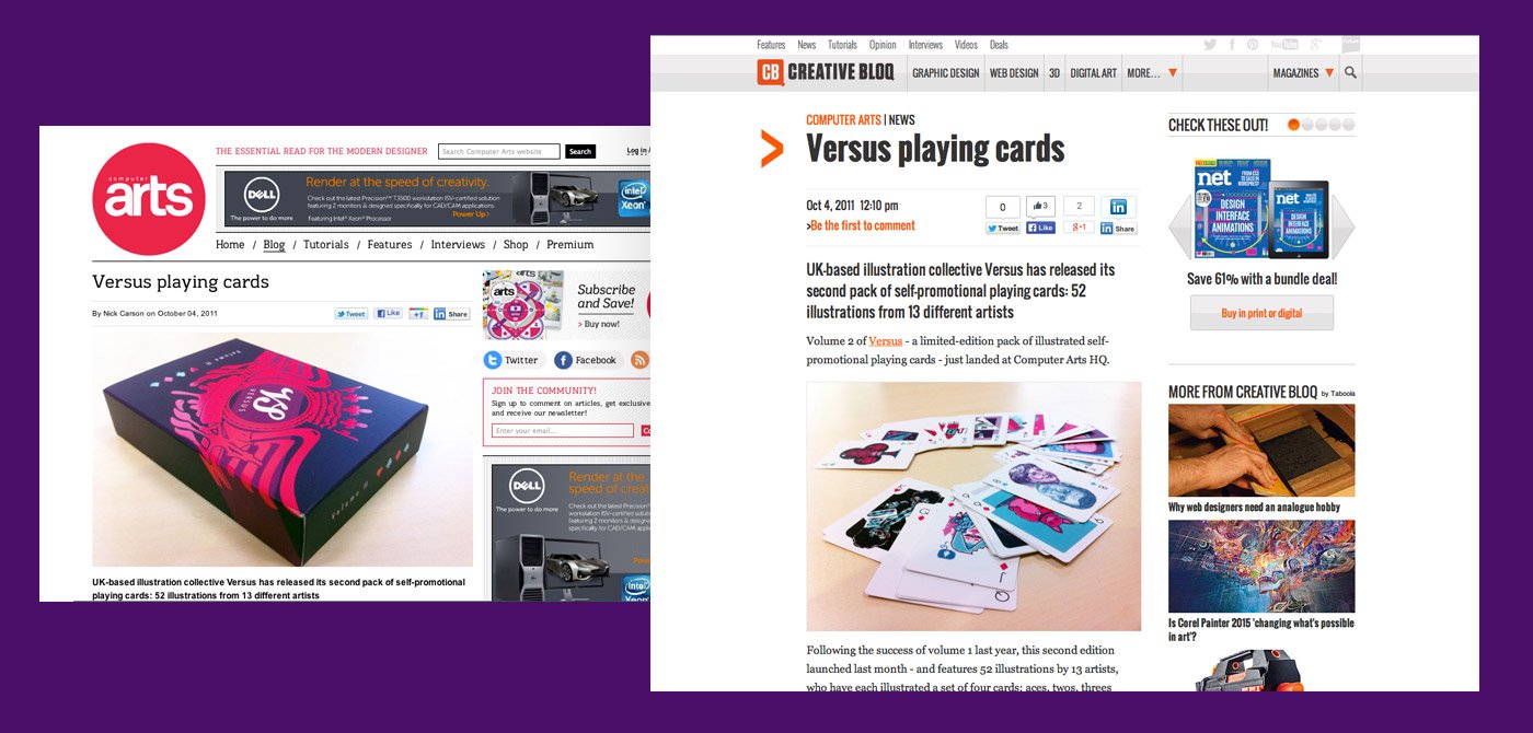 Versus Illustration Blog Posts